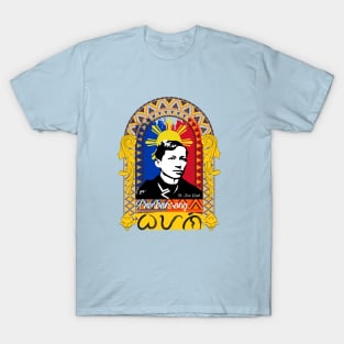 Dr. Jose Rizal Baybayin word Bayani (Hero) T-Shirt